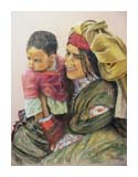 Pakistanische Mutter mit Kind